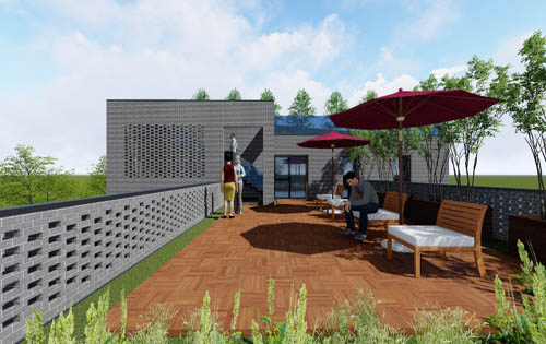 和平里大厦休闲区 